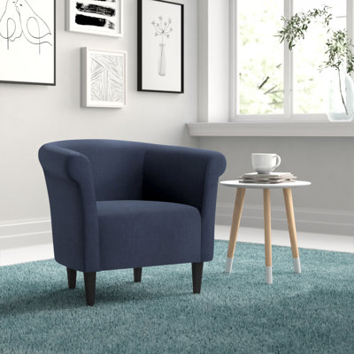 Zipcode Design Liam 77.47Cm W Polyester Barrel Chair Reviews Wayfair